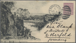 Tasmania -  Postal Stationery: 1898, 2 ½d Purple QV Tablet Pictorial Issue Envel - Briefe U. Dokumente