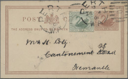 Western Australia - Postal Stationery: 1894, ½d Brown Postcard With Photographic - Altri & Non Classificati