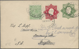 Australia - Postal Stationery: 1920, Stationery Envelope KGV Star 1/2d On Cream - Postal Stationery