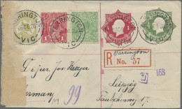 Australia - Postal Stationery: 1920, Stationery Envelope KGV Star 1/2d With Same - Interi Postali