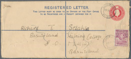 Basutoland - Postal Stationery: 1937 KGVI. Postal Stationery Registered Envelope - Africa (Varia)