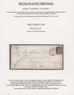 Canada: 1870, 5 C. Tied "Hamilton NO 20 76" To Envelope To Galashiels, Scotland. - Covers & Documents
