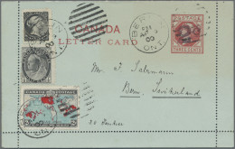 Canada - Postal Stationery: 1899 Postal Stationery Letter Card 2c. On 3c. Used F - 1903-1954 Rois