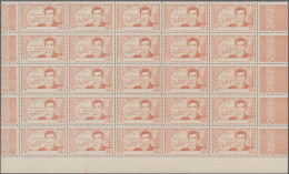 Ivory Coast: 1939. Part Of Sheet With 25 Stamps '90c - 100th Anniversary Of The - Ivory Coast (1960-...)