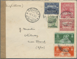 Italian Eritrea: 1930, Attractive Franking At 1.25 Lire Rate On Sudan Stationery - Erythrée