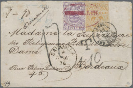 Columbia: 1876, Coat Of Arms 5c. Orange And 10c. Violet On Cover From Medellin T - Colombie