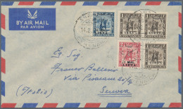 Libya: 1951/52, Cover Addressed To Genova (Genoa), Italy Bearing Three Cyrenaica - Libia