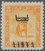 Libya: 1951, Cyrenaica "Camel Trooper" Overprinted "LIBYA", Three Varieties, Inc - Libia