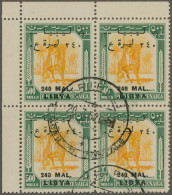 Libya: 1951, "Senussi Camel Warrior", Issue For Cyrenaica 500 M Surcharged 240 M - Libië