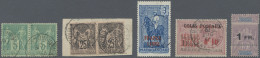 Madagascar: 1894, Lot Icluding Forerunner Pairs (one On Piece) Of France With Ma - Madagascar (1960-...)