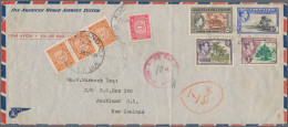 New Zealand - Postage Dues: 1950 Air Mail Envelope From Gilbert & Ellis Islands - Strafport