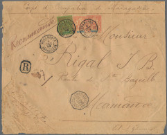 Nossi-Be: 1899 Registered Cover From 'Corps D'Occupation De Madagascar' To Marma - Autres & Non Classés