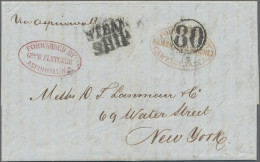 Panama: 1855 (c.)- Forwarded Mail: Entire Letter From Colombia To New York "FORW - Panama