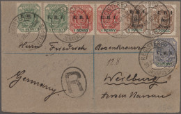 Transvaal: 1902, Registered Cover To Germany Franked With 22½ D Blue/green Overp - Transvaal (1870-1909)