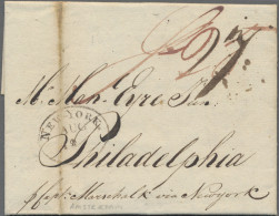 United States Of America: 1802, Incoming Lettersheet From Amsterdam 4 June, Addr - …-1845 Prephilately