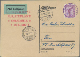 Air Mail - Germany: 1927, 18./19.6., Munich-Zürich-Vienna "Columbia" Flight, Fou - Correo Aéreo & Zeppelin