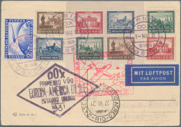 DO-X - Air Mail: 1931 (1. Mai) Ansichtskarte Per DO-X-Erstflug Nach Rio De Janei - Poste Aérienne & Zeppelin