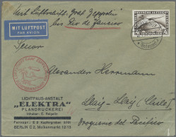 Zeppelin Mail - Germany: 1930 'Südamerikafahrt': Brief Von Friedrichshafen Nach - Poste Aérienne & Zeppelin