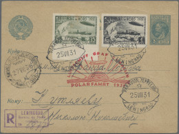 Zeppelin Mail - Germany: 1931, Polarfahrt, UdSSR Zuleitungspost, Russlandkarte, - Luft- Und Zeppelinpost