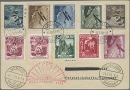 Zeppelin Mail - Germany: 1931, Polarfahrt, Zuleitung Liechtenstein, Zwei Briefe - Luft- Und Zeppelinpost