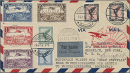 Zeppelin Mail - Germany: 1931, Polarfahrt, Zuleitung Luxemburg, Brief Von Friedr - Poste Aérienne & Zeppelin