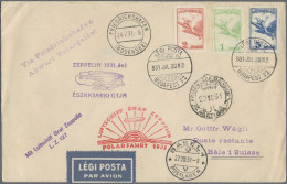 Zeppelin Mail - Germany: 1931, Polarfahrt, Zuleitung Ungarn, Karte Von Friedrich - Luft- Und Zeppelinpost