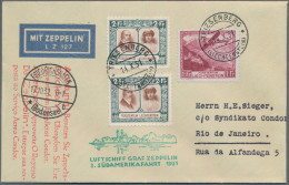 Zeppelin Mail - Europe: 1931, 3. Südamerikafahrt, Zuleitung Liechtenstein, LP-Br - Autres - Europe