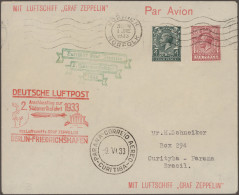 Zeppelin Mail - Europe: 1933, Großbritannien, 2. Südamerikafahrt: Vertragsstaate - Otros - Europa