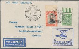 Zeppelin Mail - Europe: 1933, 3. Südamerikafahrt, Zuleitungspost Malta, Brief Mi - Otros - Europa