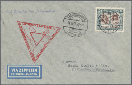 Zeppelin Mail - Europe: 1933, LIECHTENSTEIN, Chicago-Dreiecksfahrt Bis Pernambuc - Otros - Europa