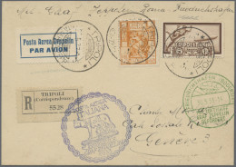 Zeppelin Mail - Overseas: 1933, ITALIENFAHRT, Tripolitanische Post, Ab Tripoli A - Zeppeline