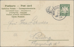 Thematics: Bicycle: 1900/04, German Stationery Card 2 Pf. Used Local "Strassburg - Wielrennen