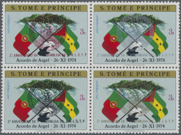 Thematics: Flags: 1982, SAO TOME E PRINCIPE: Contract Of Algier (flags Of Portug - Other & Unclassified