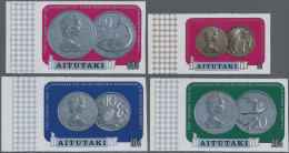 Thematics: Numismatics-cash: 1973, AITUTAKI: Coins Of The Cook Islands Complete - Monedas