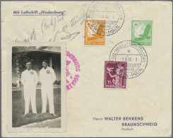 Thematics: Olympic Games: 1936 Olympic Games Berlin: Two Flown Zeppelin Covers W - Otros & Sin Clasificación