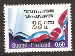 Finlande Finland 1973 N° 685 ** Traité D'amitié, Coopération, Assistance Mutuelle, URSS, Livre, Drapeau, Guerre Froide - Neufs