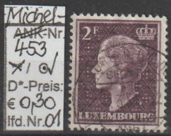 1948 - LUXEMBURG - FM/DM "Großherzogin Charlotte" 2 Fr Dkl'purpur  - O  Gestempelt - S. Scan (lux 453o 01-07) - 1948-58 Charlotte De Perfíl Izquierdo