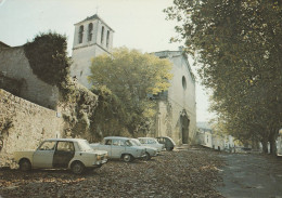 CPSM 84 MALAUCENE L'EGLISE AUTOS SIMCA 1000 2 CV ARONDE - Malaucene