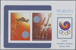 Thematics: Olympic Games: 1988, PENRHYN: Summer Olympics Seoul Miniature Sheet ( - Otros & Sin Clasificación