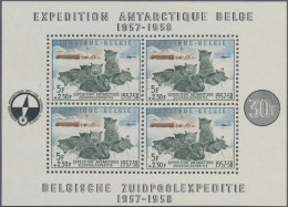 Belgium: 1957, Antarktis Block, 5 Stck., Mi 700,- - Ungebraucht