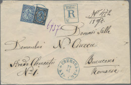 Bulgaria: 1884, Registered Cover Bearing 50 C First Issue (French Currency) In C - Cartas & Documentos