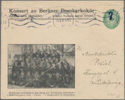 Denmark - Postal Stationery: 1919, 7 A. 5 Öre Ziffer, Grün Auf Privat-GA-Umschla - Enteros Postales