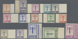 France - Service Stamps: 1943, Etat Francais/Battle Axe, Not Issued, 10c. To 20f - Other & Unclassified