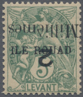 French PO In Egypt: 1921 ERROR "2 Millièmes" On 5c. Of ILE ROUAD On Levant, Vari - Sonstige & Ohne Zuordnung