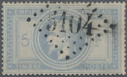 French Post In China: 1869, Napoleon 5fr. Grey, Fresh Colour, Lower Right Corner - Otros & Sin Clasificación