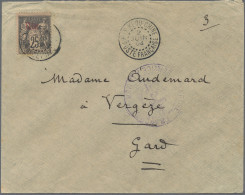 French Post In China: 1894/1903, Group Of Four Covers (three To France) From Han - Andere & Zonder Classificatie