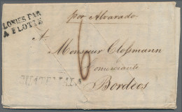 France: 1825, ''COLONIES PAR LA FLOTTE'' - Fine Shipmail-cancellation (80%) In B - Autres & Non Classés