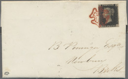 Great Britain: 1840, 1 D Intense Black, Plate 6, Large Regular Margins, Lettered - Autres & Non Classés