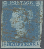 Great Britain: 1841 2d. Blue, Lettered D-I, Plate III, Used And Cancelled By Typ - Autres & Non Classés