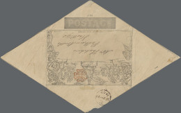 Great Britain - Postal Stationary: 1840, Mulready Envelope 1d., Stereo A134, Use - 1840 Sobres & Cartas Mulready